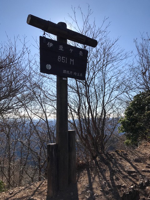 伊豆ヶ岳(851m)。