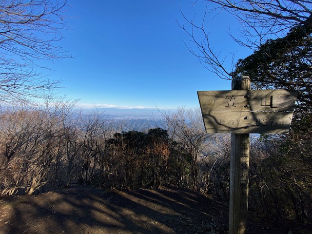 笠山(837m)・堂平山(876m)。